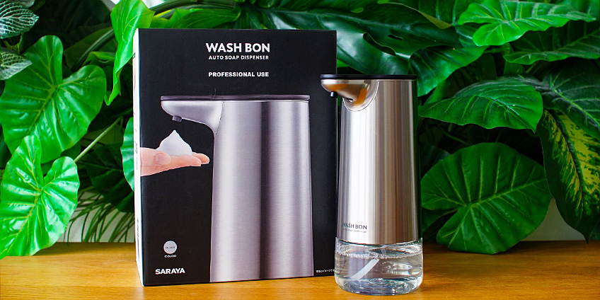 Новинка сезона: стильный бесконтактный дозатор Wash Bon для обеспечения невероятного высокого уровня гигиены рук