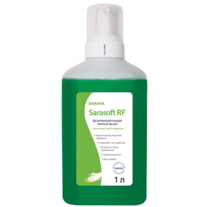 Дезинфицирующее пенное мыло, 1л Sarasoft RF