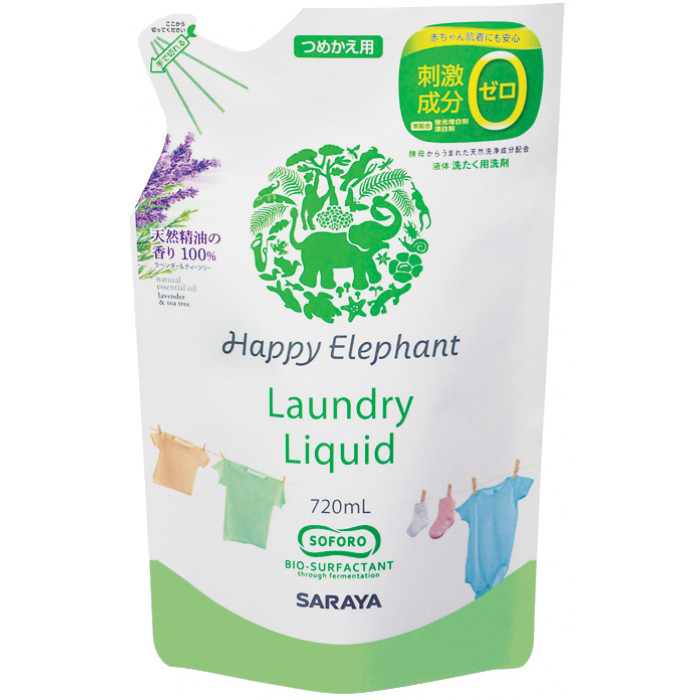 Жидкость для стирки, 720 мл, наполнитель Happy Elephant