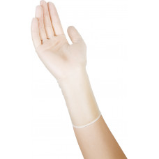 Опудренные виниловые перчатки, S, белый