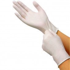 Перчатки смотровые нестерильные неопудренные, L, белый