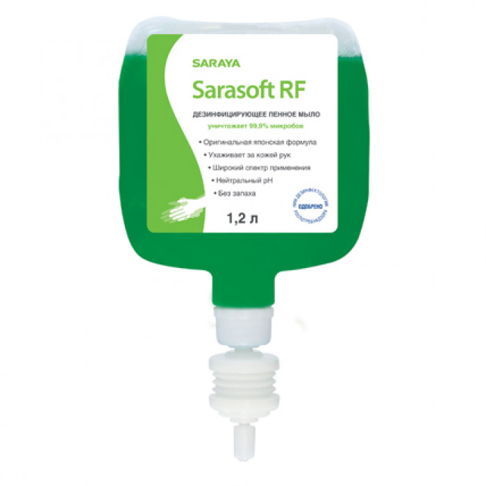 Дезинфицирующее пенное мыло, 1.2 л Sarasoft RF