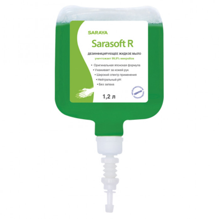 Дезинфицирующее жидкое мыло, 1.2 л Sarasoft